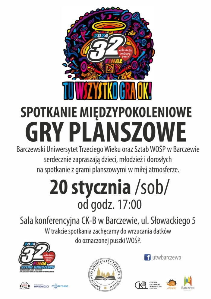 Spotkanie Międzypokoleniowe – Gry Planszowa